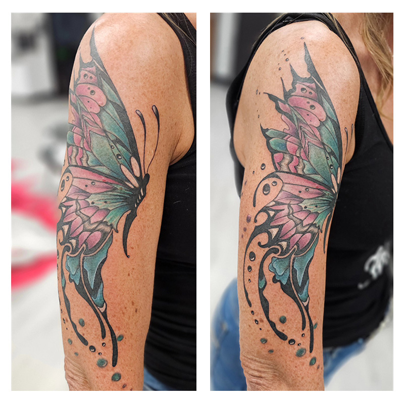butterfly tattoo on arm
