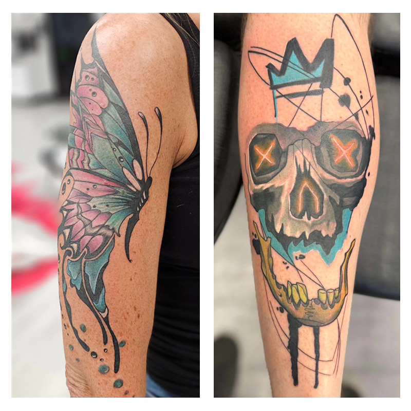 butterfly tattoo on arm